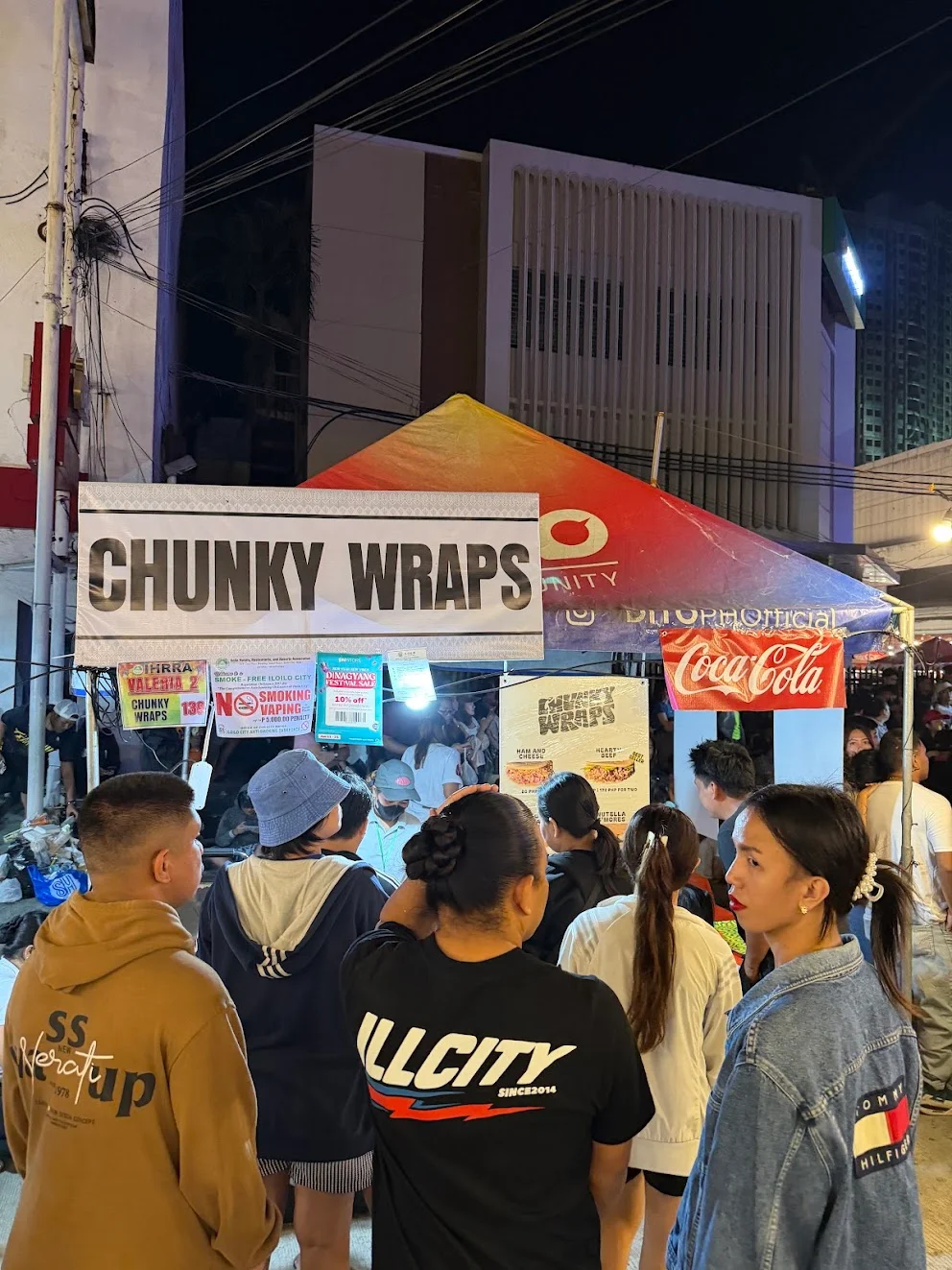 Customers enjoying Chunky Wraps together
